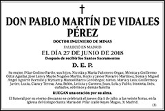 Pablo Martín de Vidales Pérez